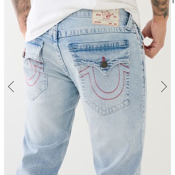 True Religion Billy Single Needle Bootcut Jean BLACK 30 NWOT‎ - Picture 3 of 5